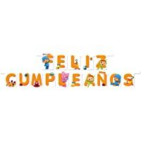 VERBETENA Guirnalda Feliz Cumpleaños Pocoyo y Nina